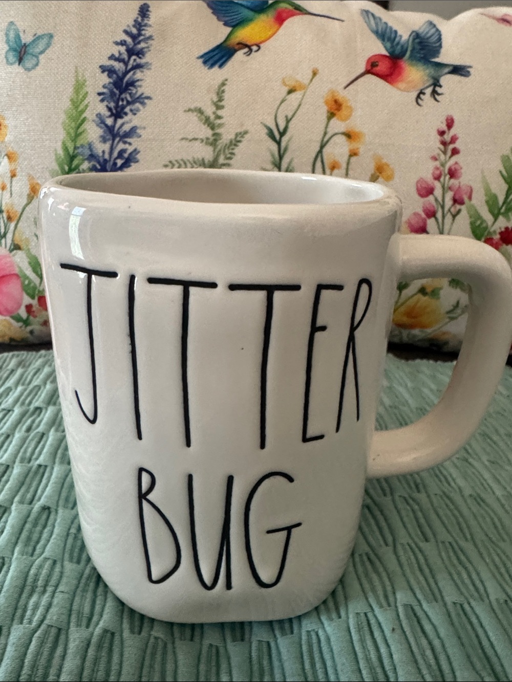 Rae Dunn Ceramic “Jitter Bug” Mug